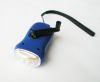 Hand Crank Solar Powered 3 LED Flashlight Torch