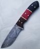 Handmade Damascus Hunting Knife 