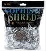 shred paper and metallic shred foil