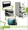 Factory sale office furniture metal vertical 3 drawer filing cabinet with file hanging bar