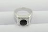 Silver Jewelry--925sterring silver jewelry-Black Agate Rings
