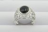 Silver Jewelry--925sterring silver jewelry-Black Agate Rings