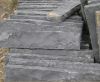 black basalt stone palisade