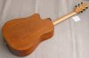 Solid mahogany wood top accoustic guitar natural color