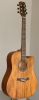 Solid mahogany wood top accoustic guitar natural color