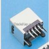 Top Entry CAT3 PCB Jack, 8P8C DIP Type, without Panel Stop (Shielded) Black Insulator