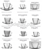 Glass Mugs And Cups and Saucers