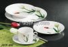 2015 hotsale 20pcs  square new bone china dinnerware sets