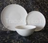 2015 hotsale 18pcs  coup shape white bone china dinnerware sets