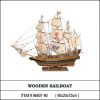 wooden sailing boat an...