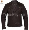 LionStar Brando Men's Real Leather Motorbike Jacket