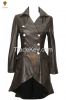 Long Leather Matrix / Victorian Coat For Ladies