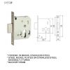 door lock body mortise lock