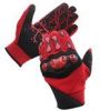 mechanic glove, palm synthatic leather swede,pu double gripy palm ,back 4ways 