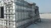 Aluminum formwork, a lightweight metal that is easy to transport, set up, tear down, and clean.