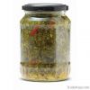 Gherkins -Pickled Cucumbers in Glass Jar