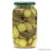 Gherkins -Pickled Cucumbers in Glass Jar