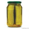 Gherkins -Pickled Cucumbers in Glass Jar