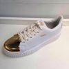 women pu injection casual shoe fashion puma high sole mirror pu