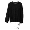 2026 Lady's Woollen Sweater Hollowed-out asymmetrical drawstring