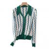 2026 Lady's Knitted shirt Wave pattern Elegant temperament