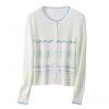 2026 Lady's Woollen Sweater French-style vintage hollowed-out design