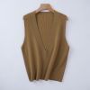2026 Lady's Waistcoat Solid Color V-Neck Sleeveless Top