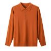 2026 Men's Sweater Solid Color Lapel-collar Top