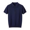 2026 Men's Woollen T-Shirt Solid Color Short-Sleeve Shirt