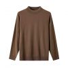 2026 Men's Woollen Sweater Crewneck Solid Color Versatile Top
