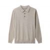 2026 Men's Wool-blend Shirt Solid Color Long-sleeve Shirt