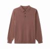 2026 Men's Wool-blend Shirt Solid Color Long-sleeve Shirt