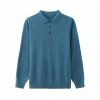 2026 Men's Wool-blend Shirt Solid Color Long-sleeve Shirt