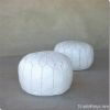 Moroccan Leather Pouffes