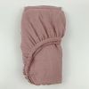 Wholesale 100% Cotton Crepe Baby Crib Sheet Customized Organic Double Layered Yarn Bed Sheet Muslin Fitted Sheer