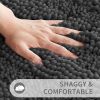 Bathroom Rug Mat Non Slip and Super Absorbent Bath Mat Machine Washable Quick Dry,Ultra Plush Chenille Shower Rugs 