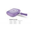 Floral Pattern Rose Aluminum die cast non-stick cookware set with ceramic coating die-casting