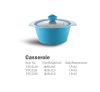 Wave Pattern Aluminum die cast non-stick cookware set with ceramic coating die-casting