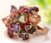 women jewelry My Mona Lisa Multicolor CZ Stones Cluster Finger Rings rings for women