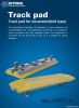 Track pad for excavator (bolt type)