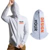 Oem Custom Men's Double-ended Zipper Pullover Hoodies High Quality Full Zip Up Hoodies Fleece Cotton Mens Hoodie