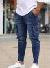 Men's Trendy Distressed Jeans High Quality 2021 New Design Mens Denim Jeans Straight Fit Casual Motorcycle denim jeans