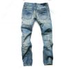 OEM Custom Destroyed Stretch Men's Skinny Denim Pant Slim Fit Mens Ripped Jeans