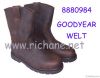 8880984 Crazy horse leather goodyear welt safety boots