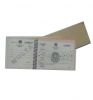 UV invisible logo printing booklet ticket coupon card ticket