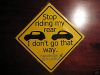 Stop riding my rear Ma...