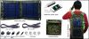7watt foldable solar bag charger match with 2600mAh power bank kit