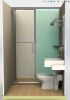 ISO9001/CE prefab glass bathroom pods with frame bathroom unit prefabricated bathroom with toilet