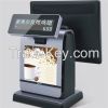 15 inch all in one touch screen low cost pos system with VFD customer display & magnetic card reader