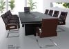 black conference table...